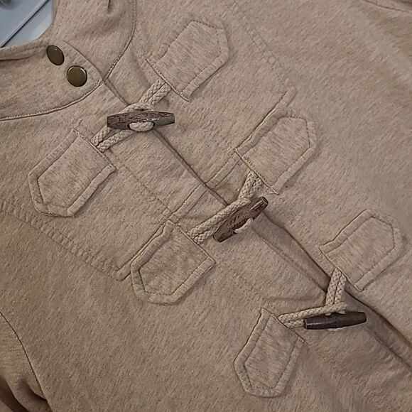 Charter Clubsz L toggle and zipper closure hoodie jacket - Picture 2 of 7